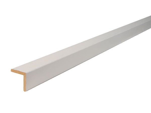 Baguette D'Angle Médium (Mdf) Arrondie Blanc, 23 X 23 Mm, L. 2.44 M