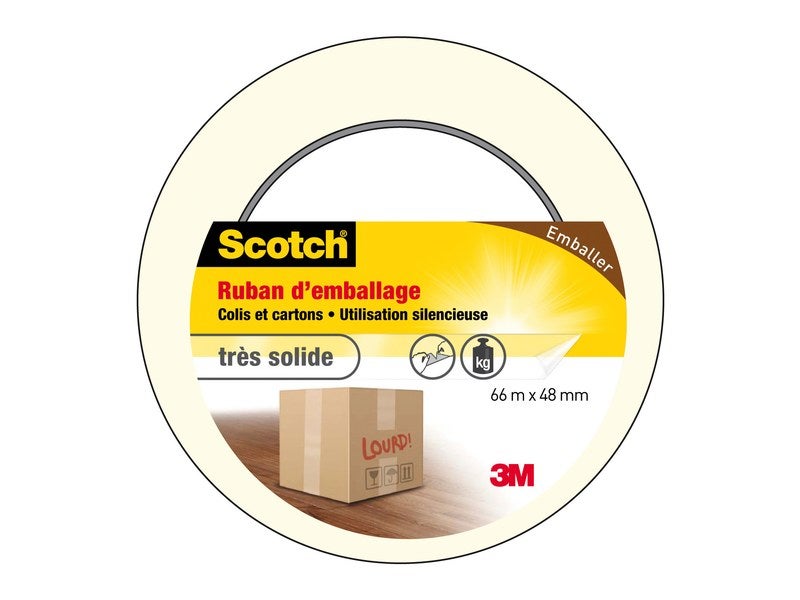 Scotch Ruban Adhésif d'Emballage Marron - 100 m - carton express