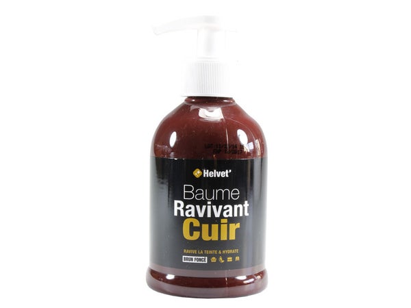 Baume Ravivant Cuir Helvet, Brun Foncé Crème, 250 Ml