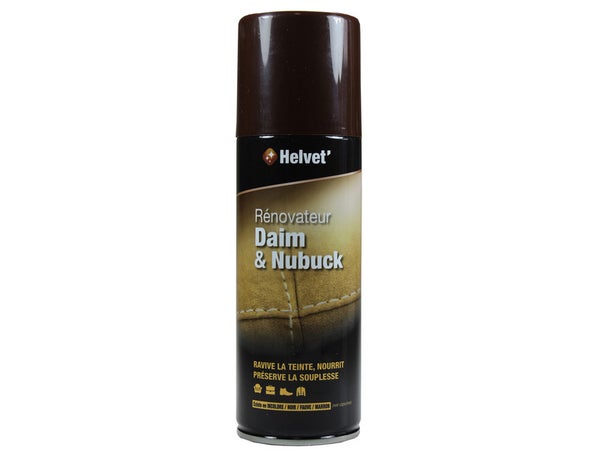 Rénovateur Daim Et Nubuck Helvet, Marron Aérosol, 200 Ml