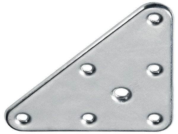Plaque De Montage Triangulaire Métal À Visser, H.120 X L.70 Mm