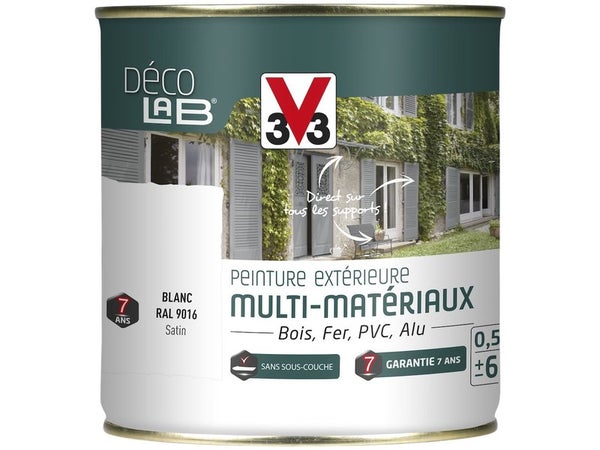 Les produits   Peinture extérieure - Peinture bois extérieure  noir ombré 0,5L