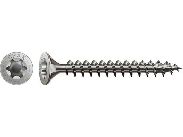 Lot De 30 Vis Inox Tête Fraisée Torx Spax, Diam.4 Mm X L.20 Mm
