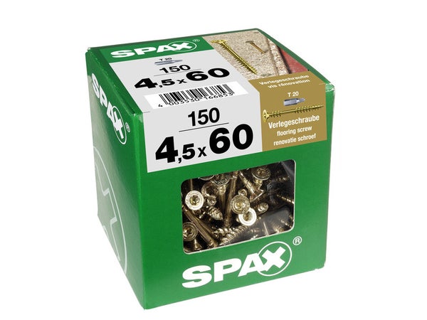 Lot De 150 Vis Acier Tête Fraisée Torx Spax, Diam.4.5 Mm X L.60 Mm
