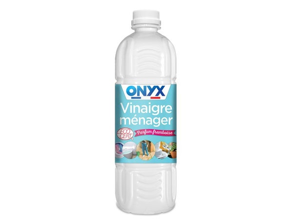 Vinaigre ménager 14° liquide ONYX, parfum framboise, 1L