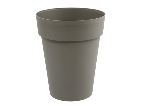 Pot Plastique Eda Diam.44 L.39 X L.39 X H.53 Cm Taupe