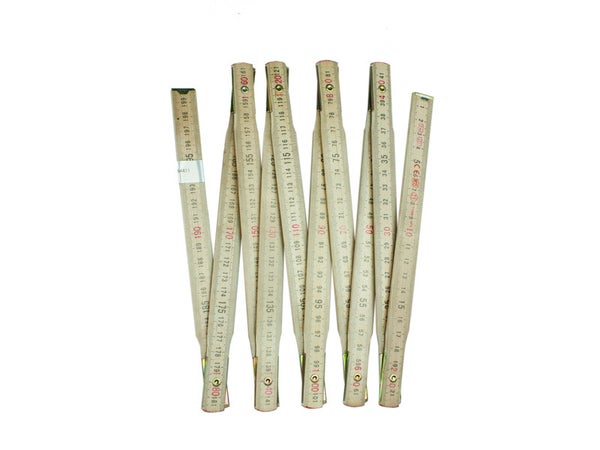 Mètre Pliant De Menuisier Bois Fischer Darex, 2 M