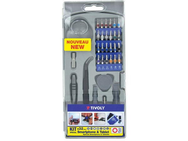 Kit Réparation Smartphone 11501570041 Tivoly, 32 Pièces