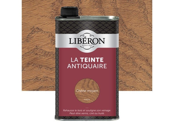 Teinte Antiquaire Bois Durs Liberon, 0.5 L, Chêne Moyen