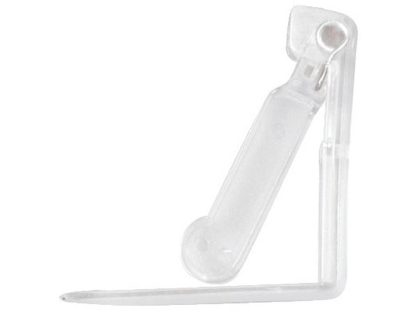 Lot de 4 pinces nappe plastique transparentes simples