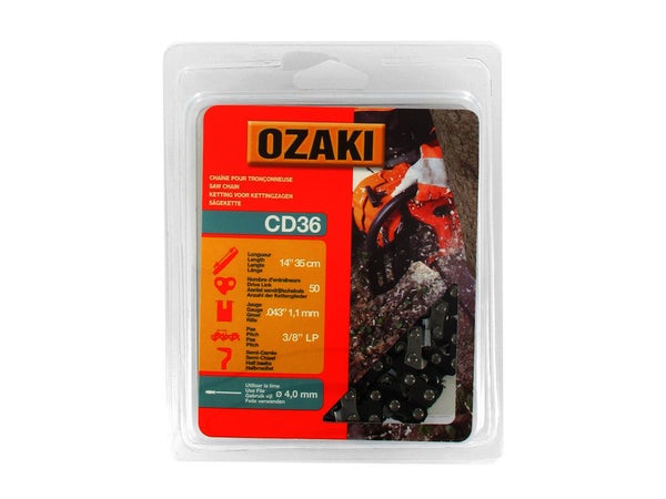 Chaîne De Tronçonneuse Ozaki Semi Carrée: .3/8"Lp .043 (1,1Mm) 50 Entraîneurs
