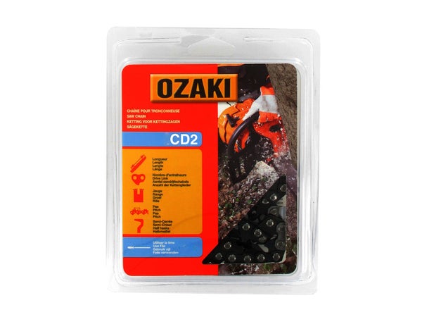 Chaîne De Tronçonneuse Ozaki Semi Carrée: .3/8" Lp .050 (1,3Mm) 45 Entraîneurs
