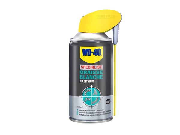 Graisse Blanche Au Lithium En Aérosol, 250 Ml Wd-40