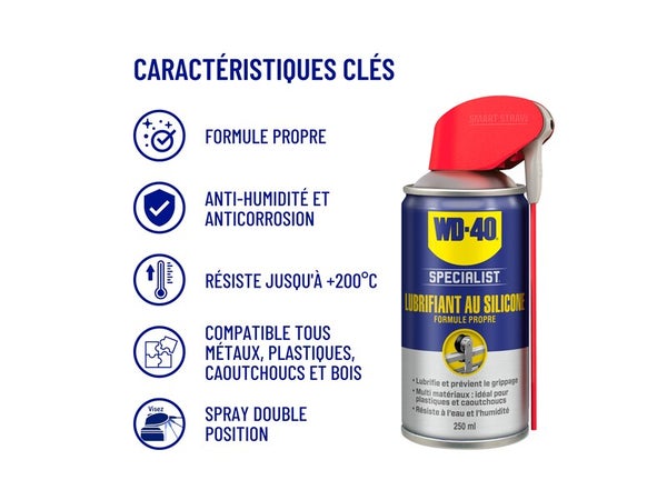 Graisse polyvalente en aérosol, 250 ml WD-40