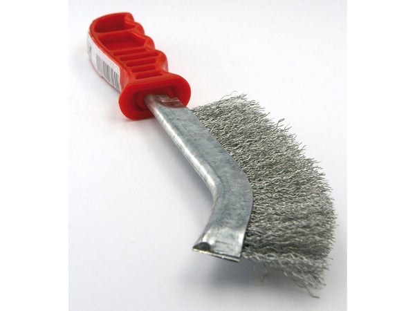 BROSSE ECOUVILLON Ø28MM L90MM FIL ACIER ONDULE DECAPAGE METAL POUR PERCEUSE  - TIVOLY