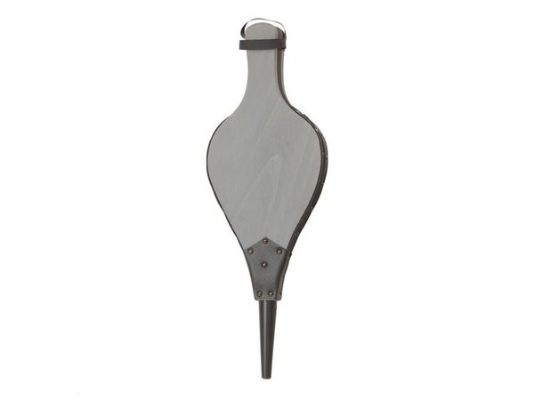 Soufflet bois et simili cuir gris foncé Natura SO1182C27, LE MARQUIER, gris