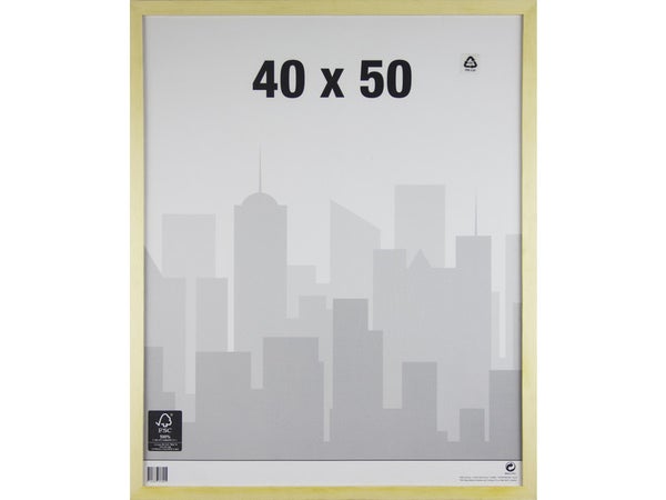 Cadre Bois Brut, 40 X 50 Cm, Naturel