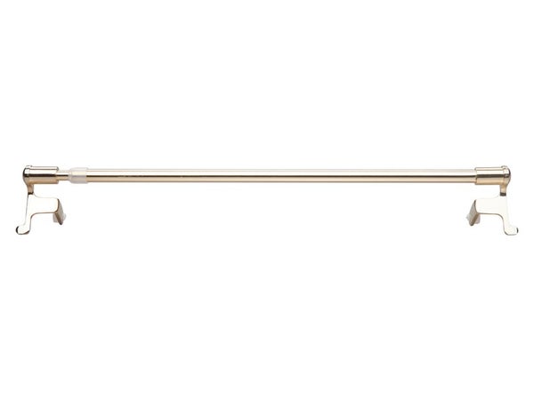 Kit tringle sans perçage diam. 7/9 mm doré brillant 50/80 cm métal