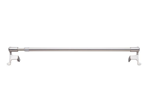 Kit tringle sans perçage diam. 7/9 mm gris mat 80/110 cm métal