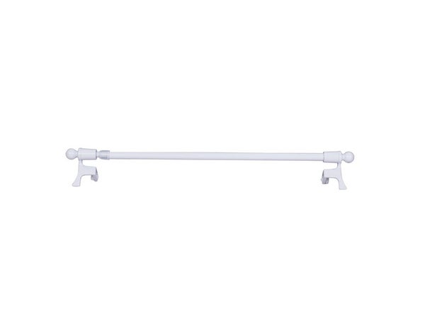 Kit Tringle Helix Diam. 7/9 Mm Blanc Brillant 30/50 Cm Métal