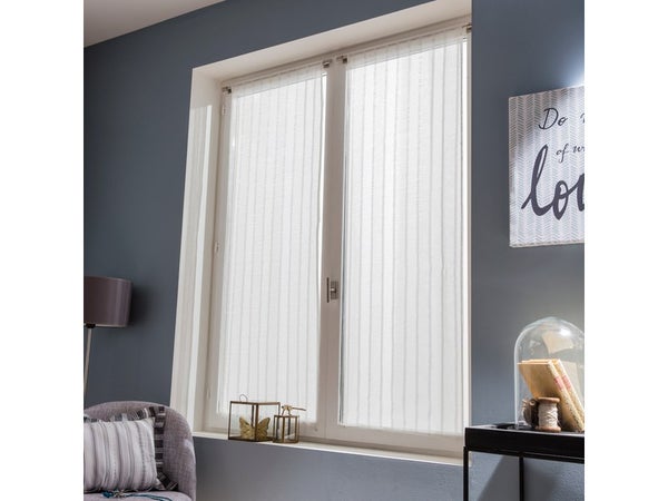 Barre De Vitrage Chic Gris Brossé, Diam. 8/10 Mm De 70 À 120 Cm Inspire