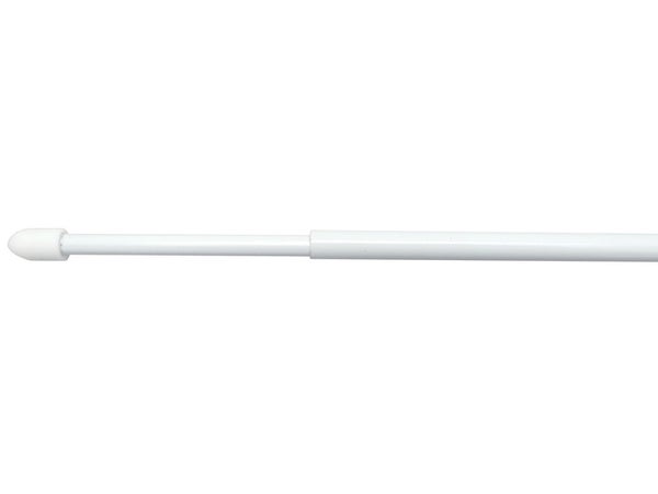 Lot de 2 barres rondes diam. 7 mm blanc brillant 30-50 cm acier