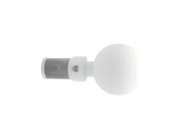 Lot De 2 Embouts Inspire, Blanc Mat, Pour Barre De Vitrage Diam.8/10 Mm