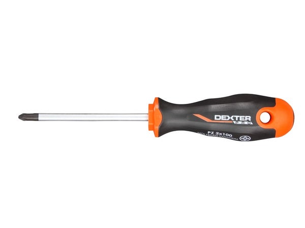 Tournevis Cruciforme Pozidriv Pz2, L.100 Mm Dexter Pro