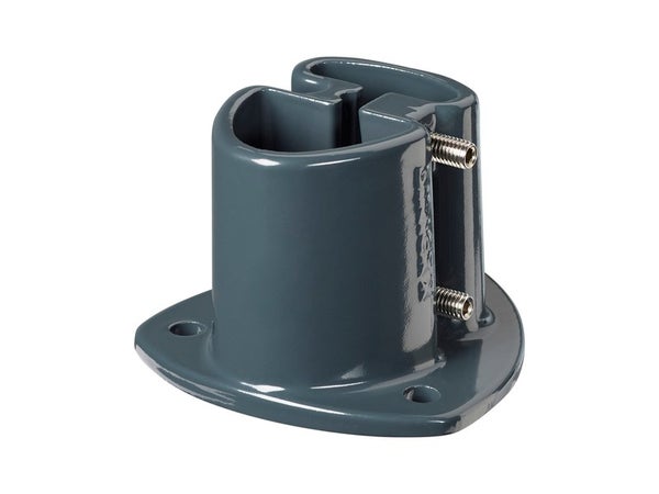 Platine Aluminium A Visser Platine Axor Grise Gris, H.7.5 Cm X Section 110X110 Mm
