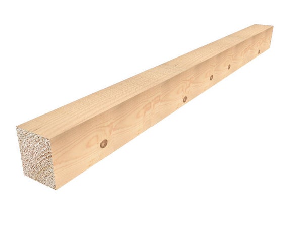 Chevron Sapin (Épicéa) Traité, 63X75 Mm, Longueur 3 M, Choix 2, Classe 2