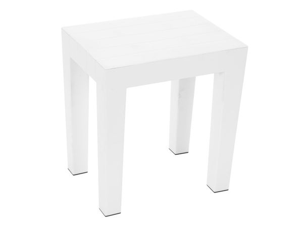 Tabouret À Poser, Blanc, Lombok Blanc