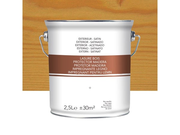 Lasure chêne clair satiné 2.5 L