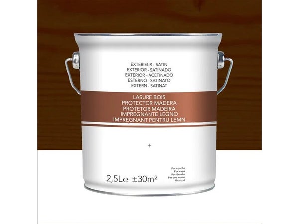Lasure 2 ans chêne foncé satiné 2.5 L