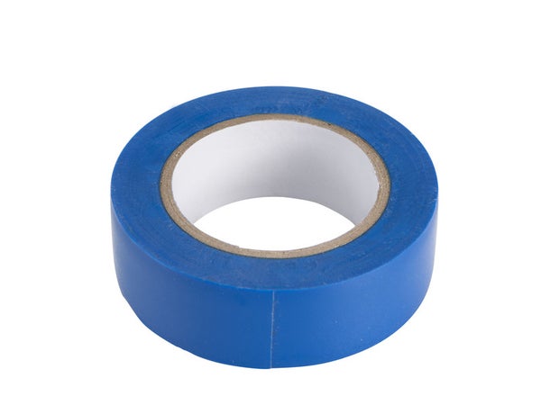 Ruban adhésif, L.10 m x L.19 mm bleu
