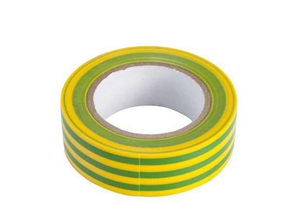 Ruban Adhésif, L.10 M X L.19 Mm Vert / Jaune