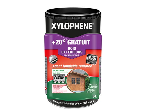 Traitement Du Bois Extérieur Xylophene Premium 25 Ans, 6 L
