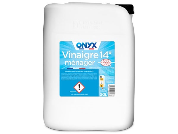 Vinaigre ménager 14° liquide, ONYX, 20L