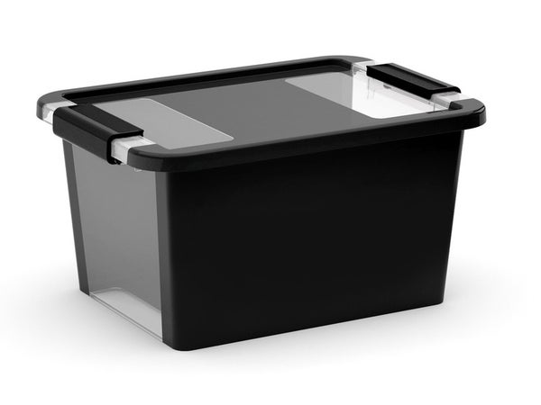 3 boîtes de rangement plastique 75L noir et orange - SUNDIS - Mr