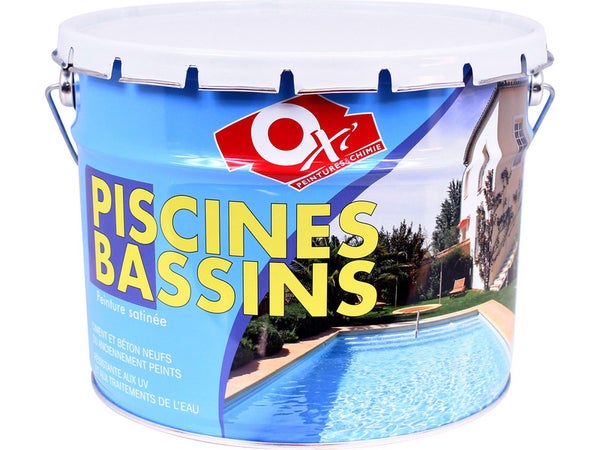 Peinture Piscine Et Bassin Extérieur Oxytol, Gris, 10 L