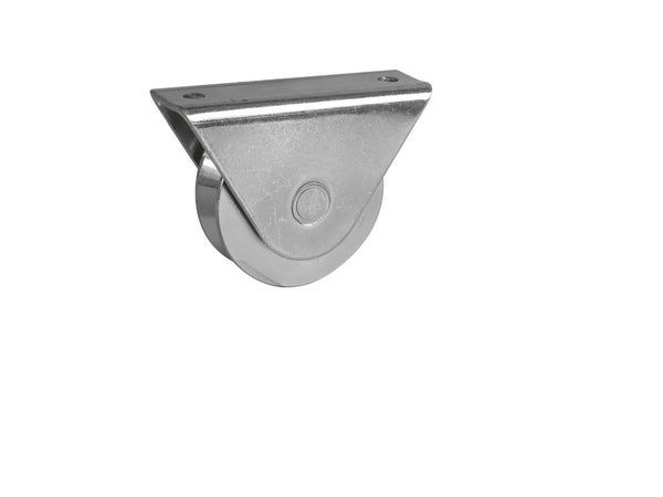 Roue À Support Extérieur Acier Zingué, H.85 X L.120 X P.35 Mm