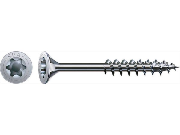 Lot De 40 Vis Acier Tête Autofraisée Plate Spax, Diam.4.5 Mm X L.40 Mm
