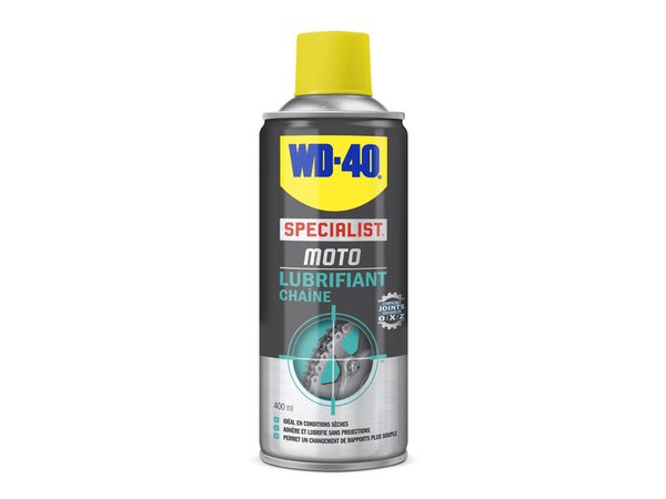 Lubrifiant Chaine Moto En Aérosol, 400Ml Wd-40