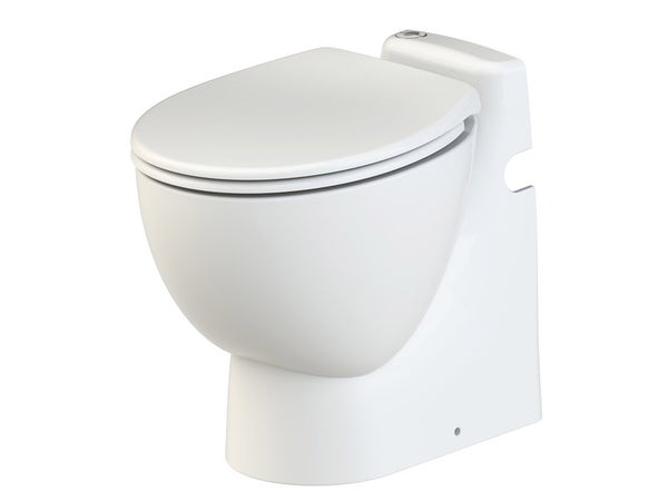 Wc À Poser Avec Broyeur Intégré Mécanisme Silencieux Sanicompact 555 Sfa
