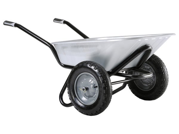 Brouette 2 roues acier galvanisé Aktiv excellium twin HAEMMERLIN, 100l, 150kg