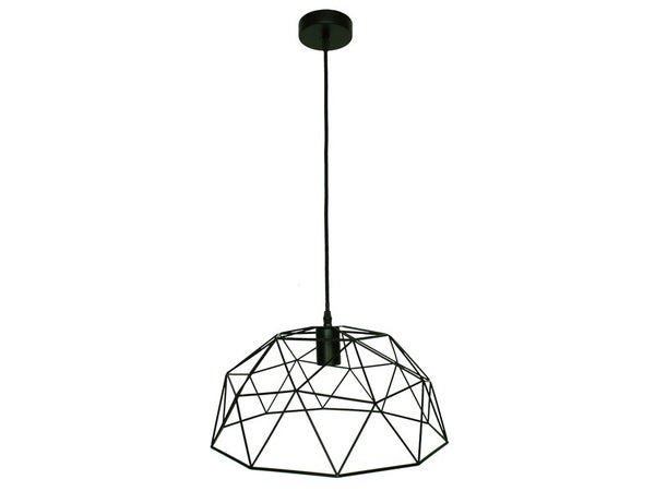 Suspension, E27 Design Wireframe Métal Noir 1 X 60 W Inspire