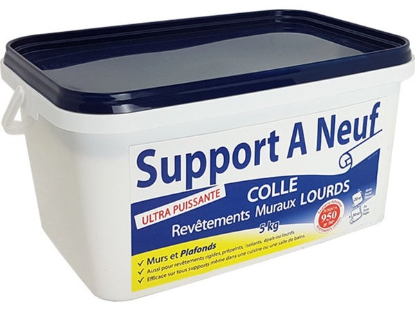 Colle pâte revêtement de rénovation lourd SUPPORT A NEUF, 5 kg