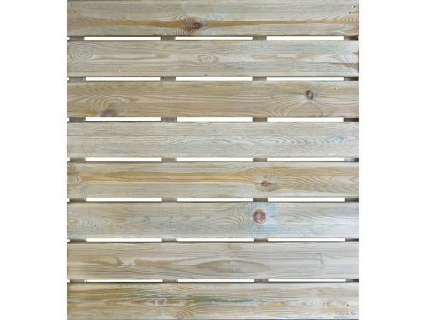 Dalle Bois Julia, Pin, L.100 X L.100 Cm X Ep.35 Mm