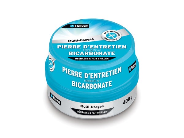 Pierre D’Entretien Renforcée Au Bicarbonate, Multi-Usages Helvet 0.4 Kg