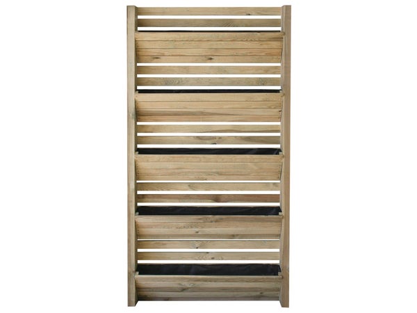 Panneau Bois Occultant Végétal, L.90 X H.180 Cm, Naturel
