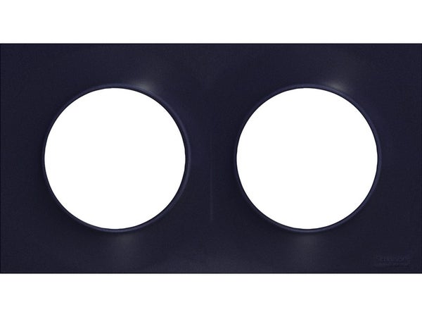 Plaque Double Odace Styl, Schneider Electric, Anthracite
